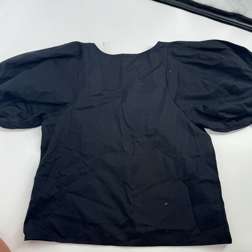 NWT Madewell Relaxed Scoopneck Short-Sleeve Top in black - Picture 10 of 13